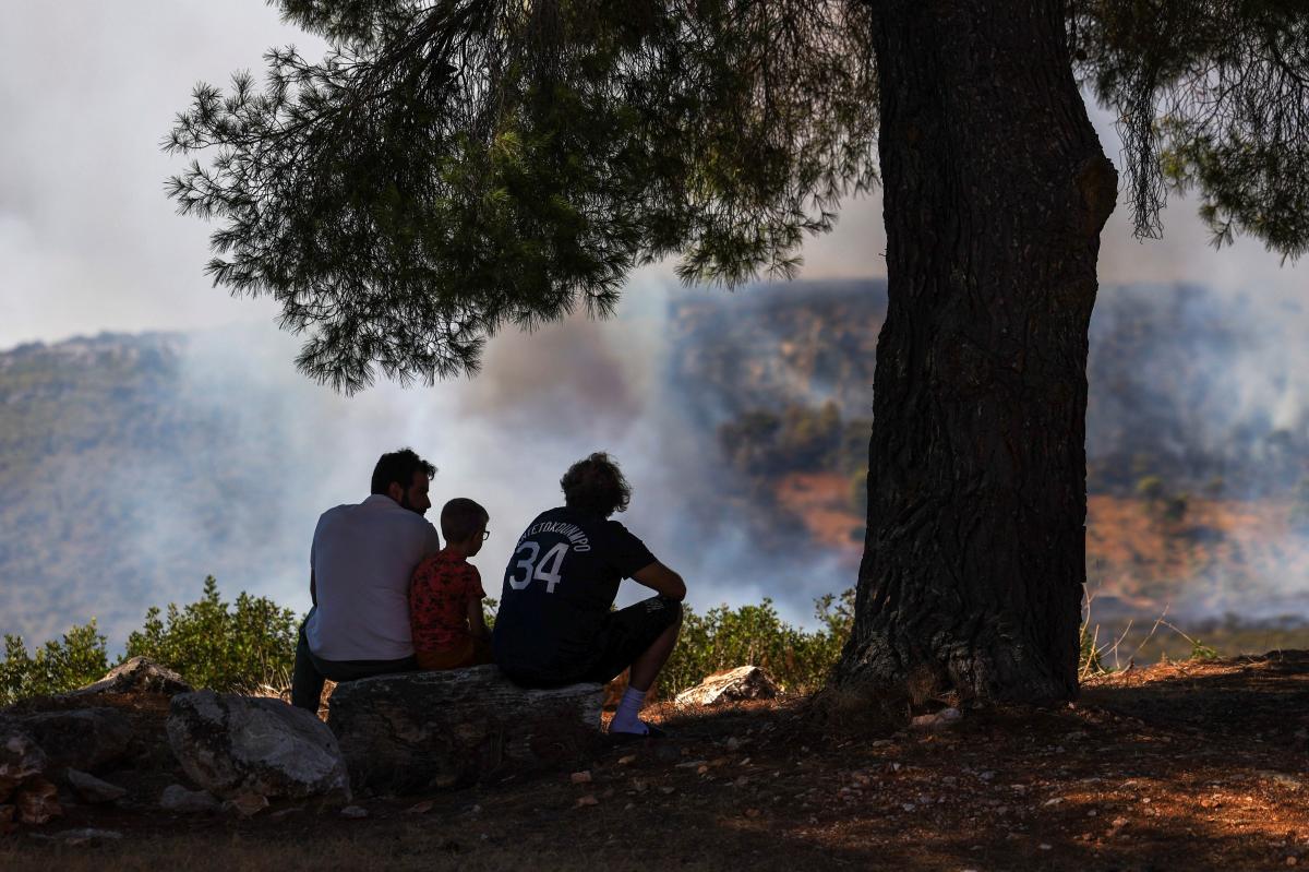 Yunanistan'da yangın