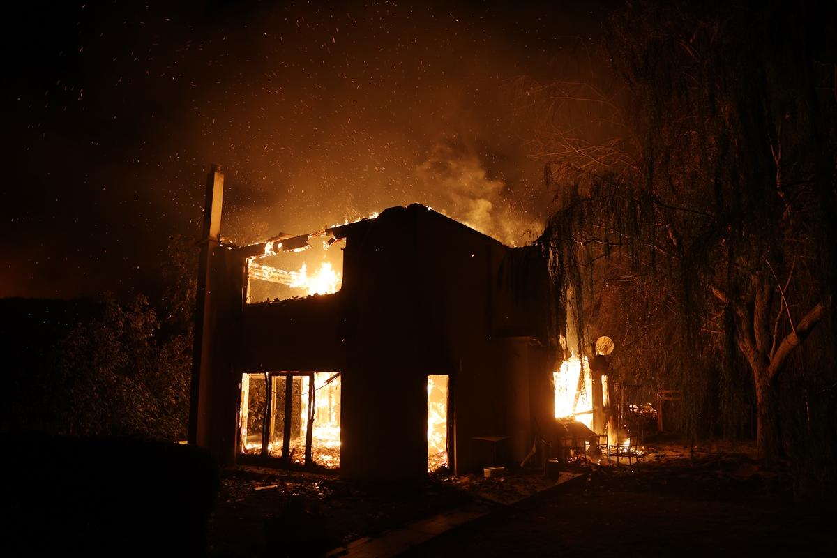 Yunanistan'da yangın