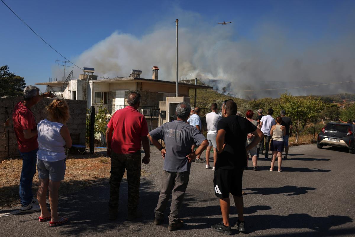 Yunanistan'da yangın