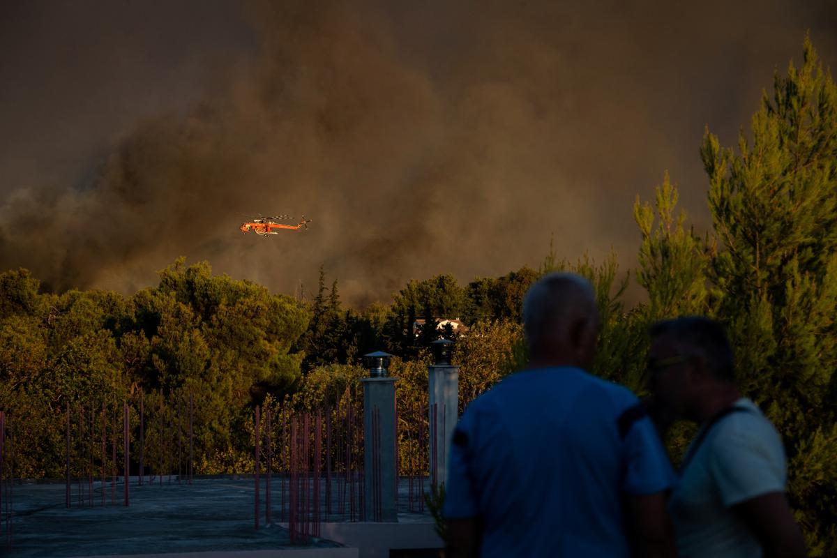 Yunanistan'da yangın