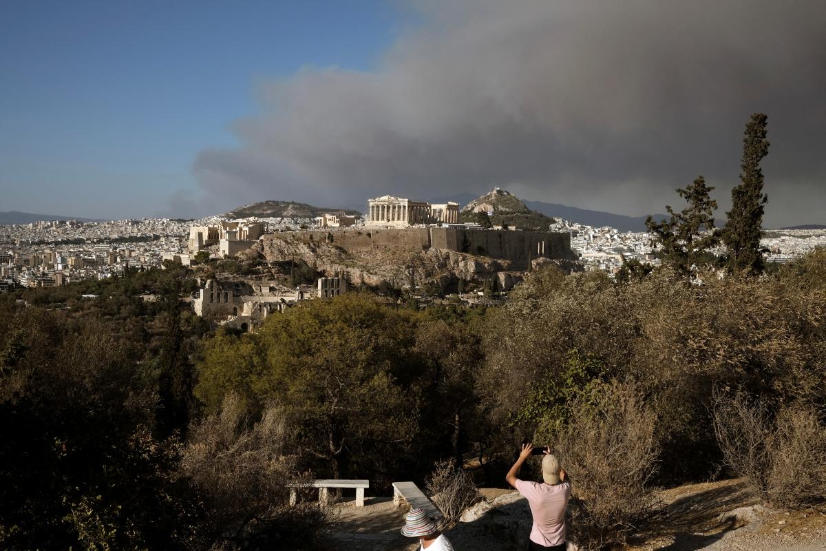 Yunanistan'da yangın