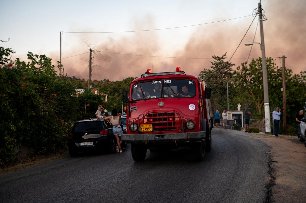 Yunanistan'da yangın