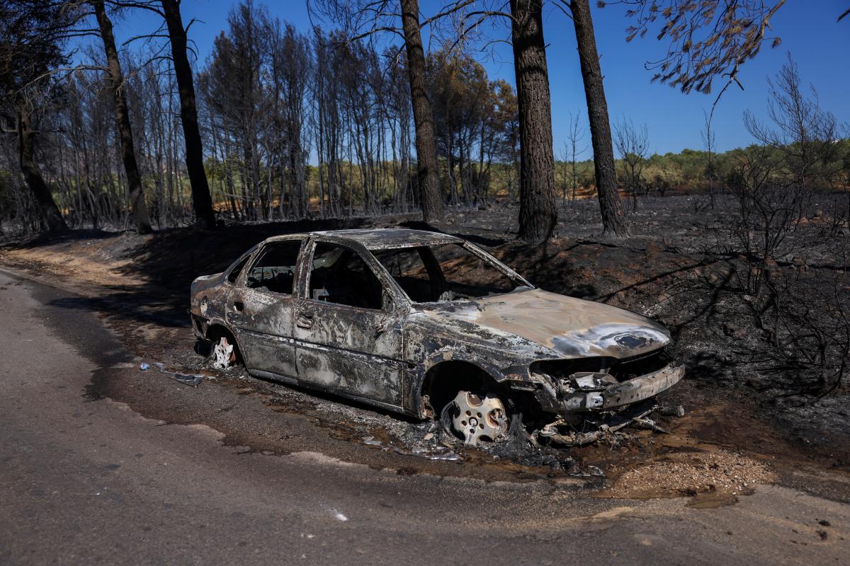 Yunanistan'da yangın