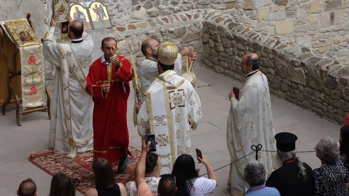 Trabzon'daki Sümela Manastırı'nda ayin yapıldı