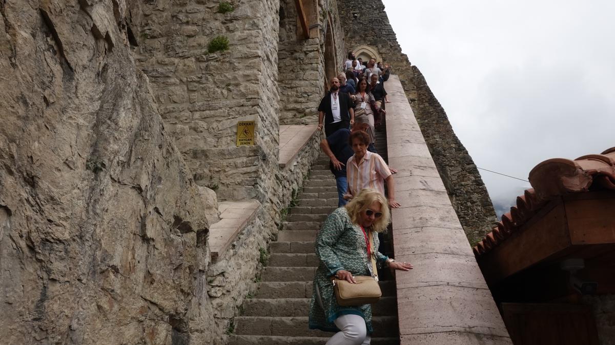 Trabzon'daki Sümela Manastırı'nda ayin yapıldı