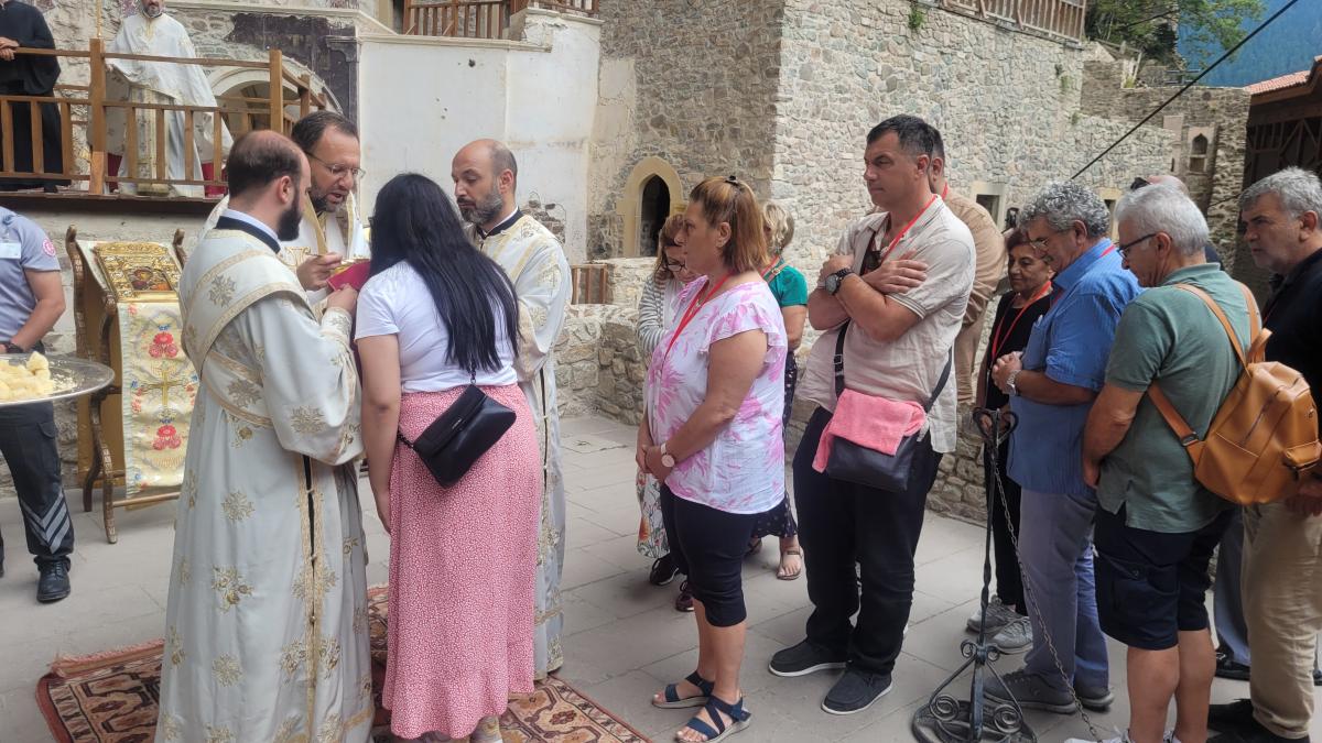 Trabzon'daki Sümela Manastırı'nda ayin yapıldı