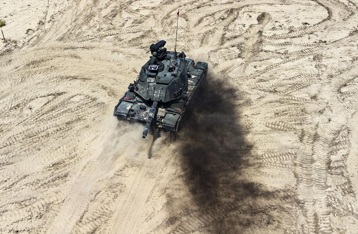 Türk tankçısının eğitiminden nefes kesen kareler