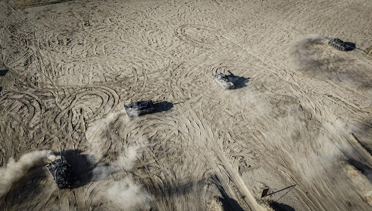 Türk tankçısının eğitiminden nefes kesen kareler