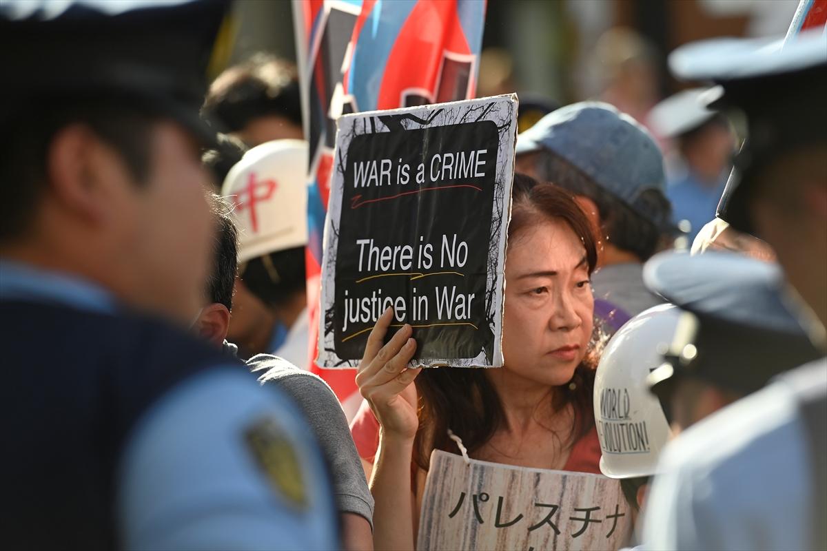 Tokyo'da Filistin yürüyüşü
