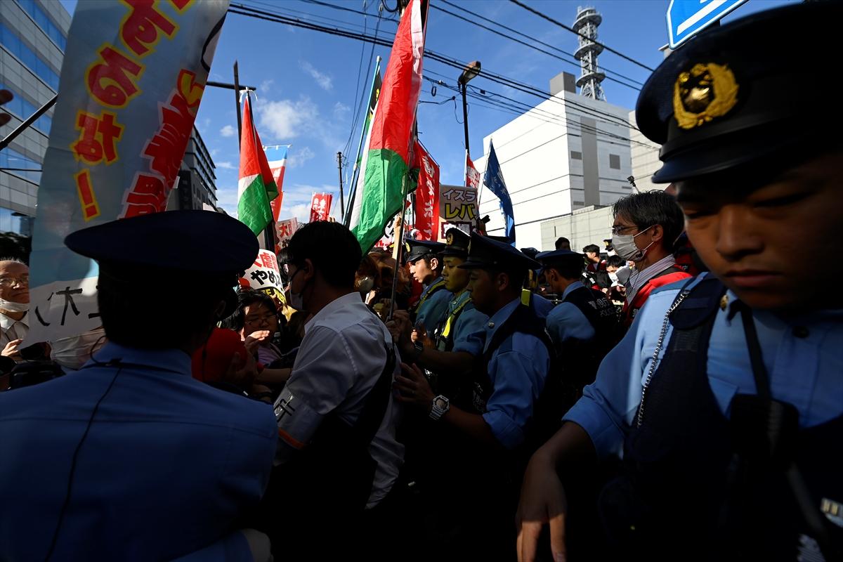 Tokyo'da Filistin yürüyüşü
