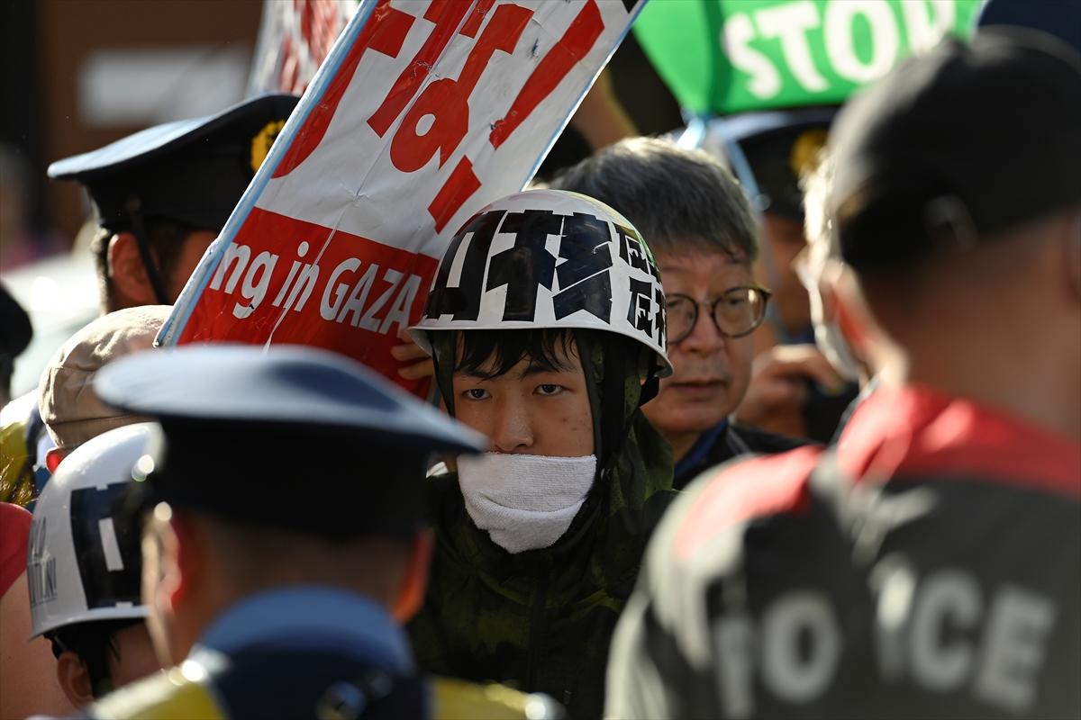 Tokyo'da Filistin yürüyüşü
