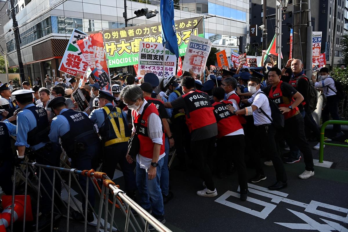 Tokyo'da Filistin yürüyüşü