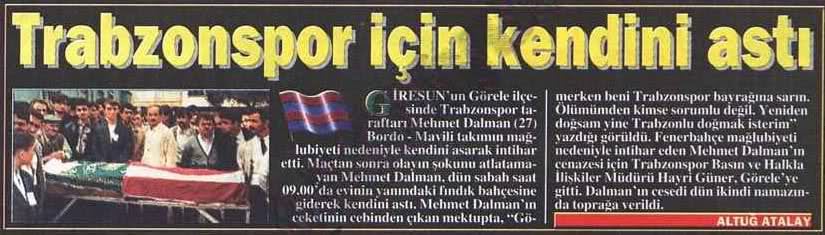 Unutulmaz Trabzonspor-Fenerbahçe maçları