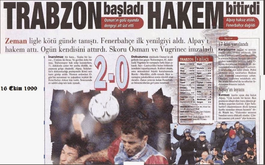 Unutulmaz Trabzonspor-Fenerbahçe maçları