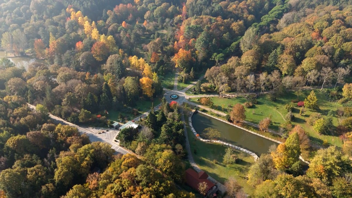Atatürk Arboretumu’nda kartpostallık sonbahar görüntüleri