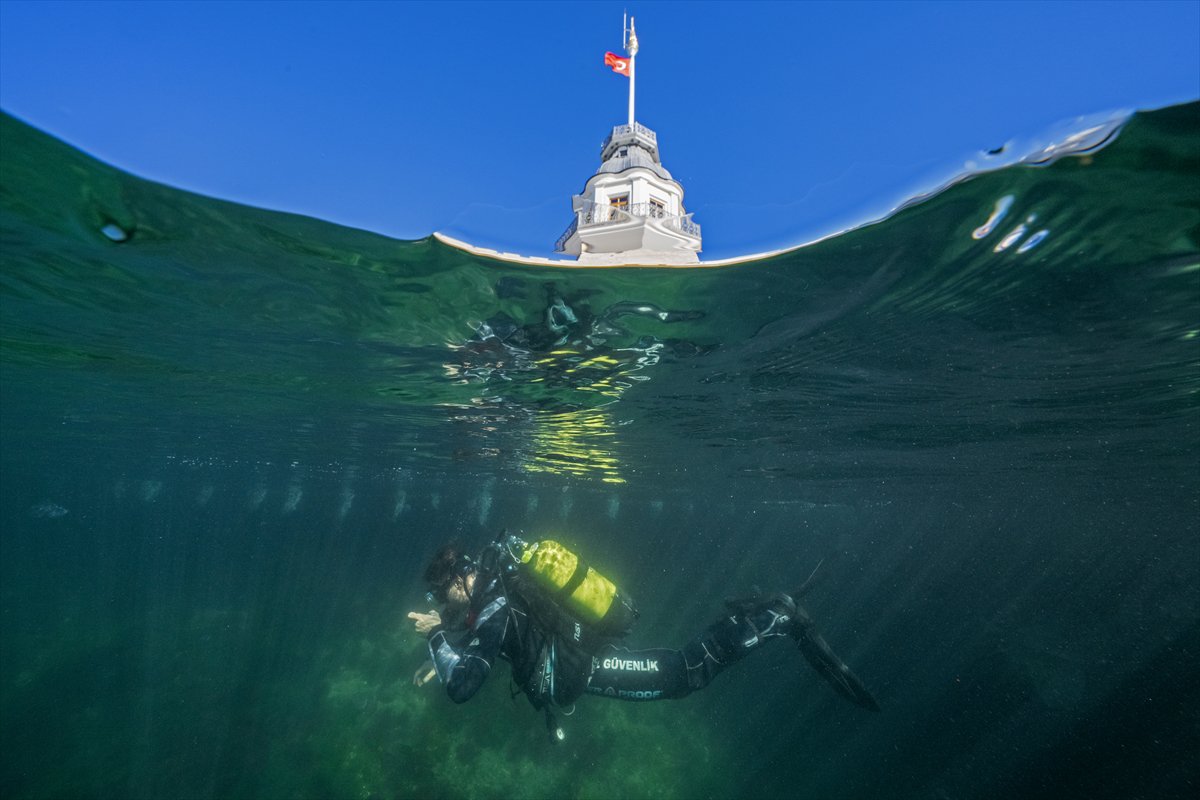 İstanbul Boğazı'nın sular altındaki manzarası
