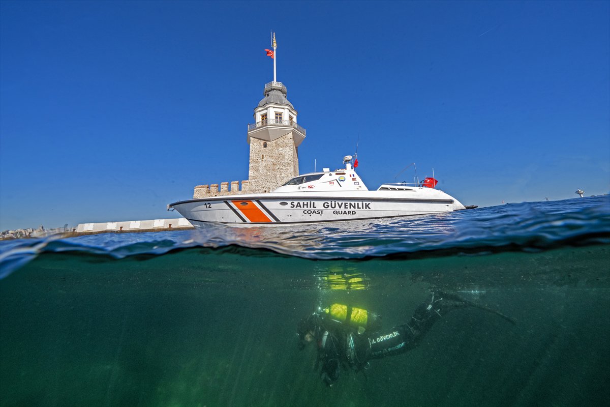 İstanbul Boğazı'nın sular altındaki manzarası