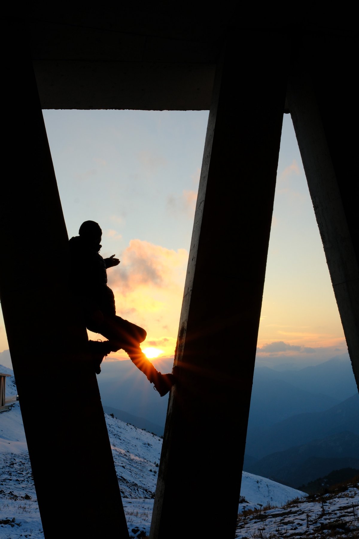 Zigana Dağı'nda gün batımı manzarası