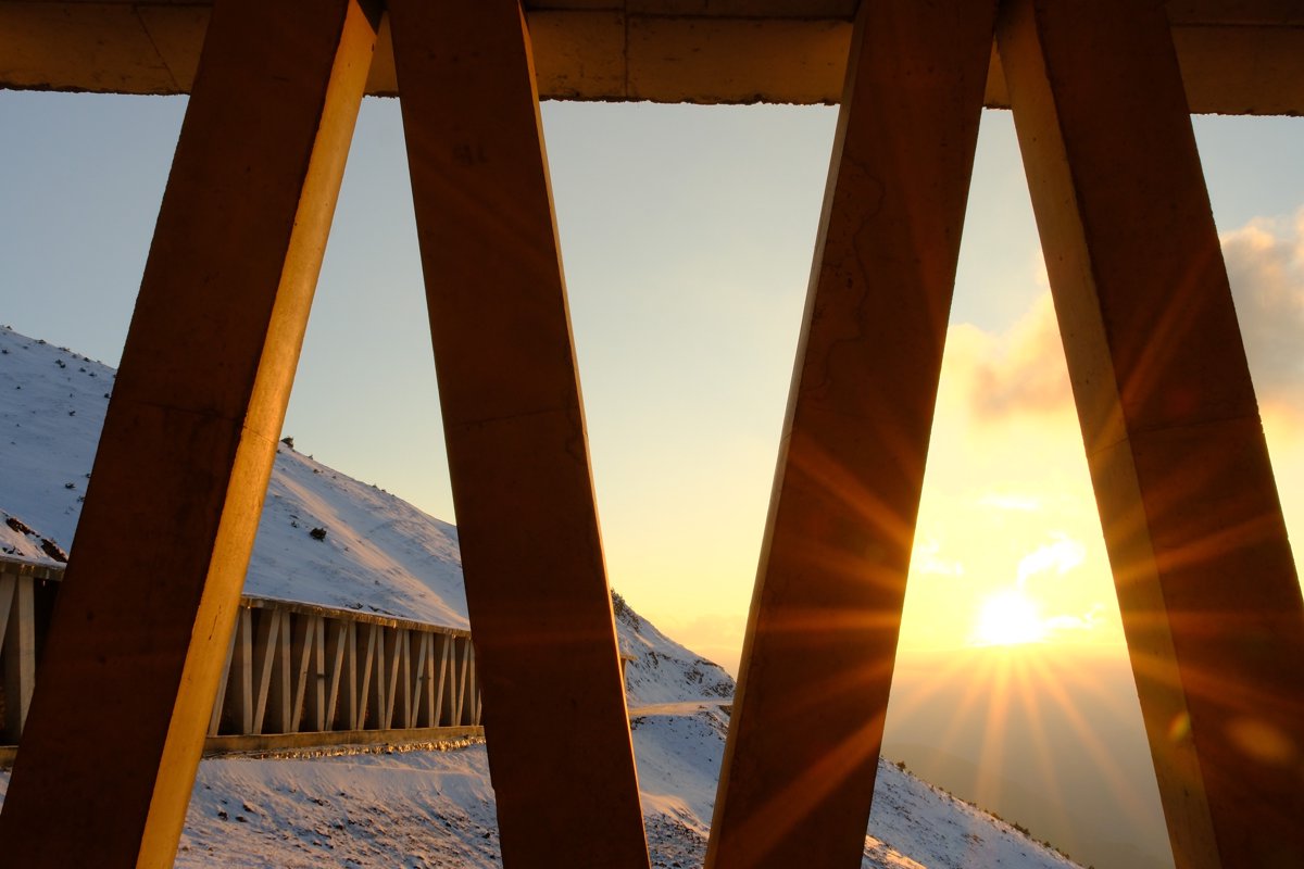 Zigana Dağı'nda gün batımı manzarası