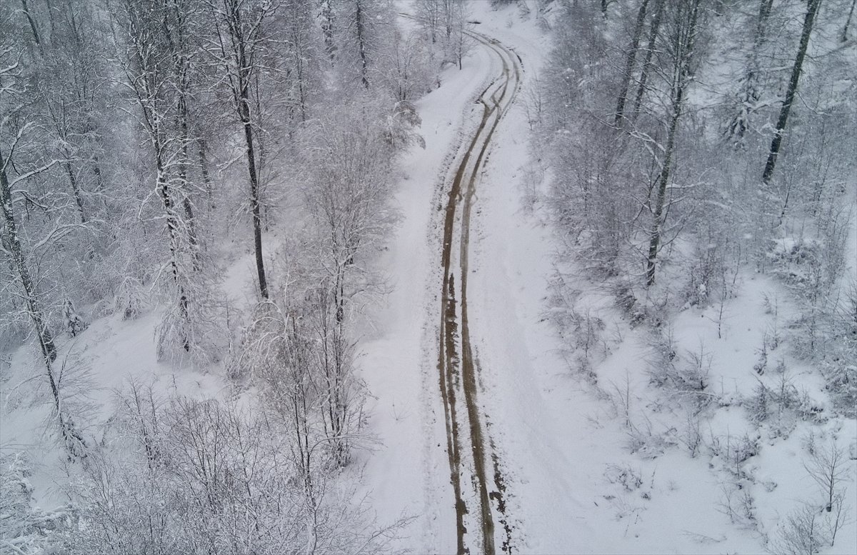 Yurt genelinden kar manzaraları