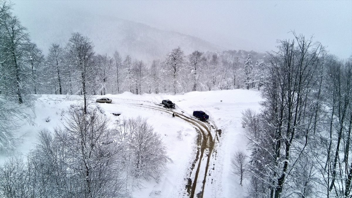 Yurt genelinden kar manzaraları