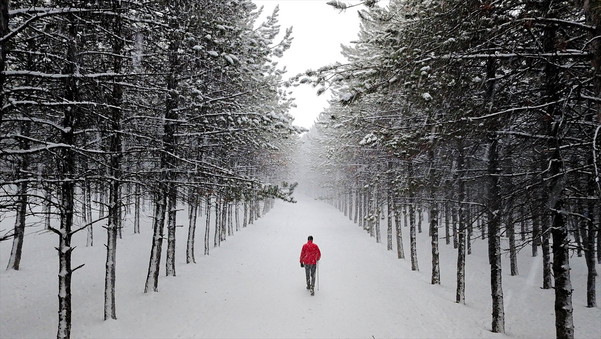 Yurt genelinden kar manzaraları