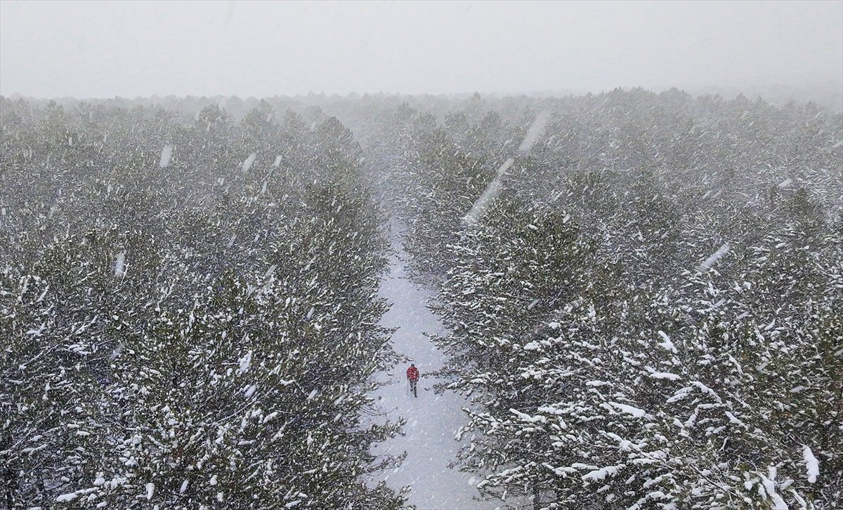 Yurt genelinden kar manzaraları