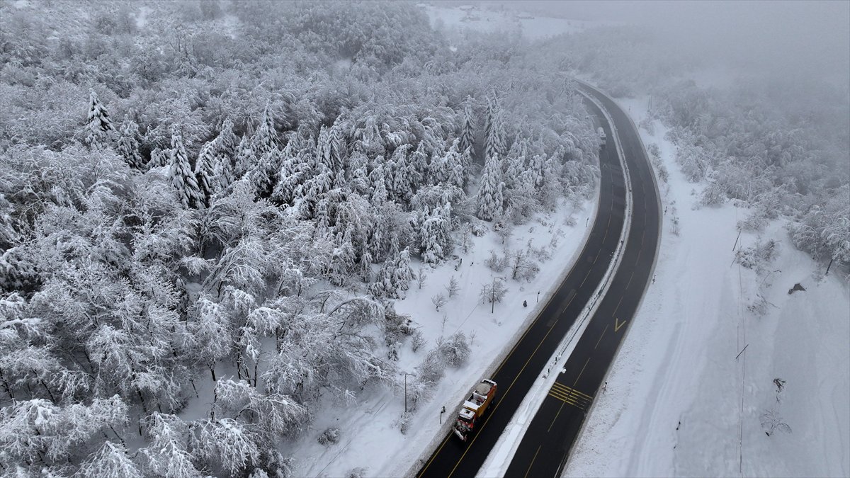 Yurt genelinden kar manzaraları
