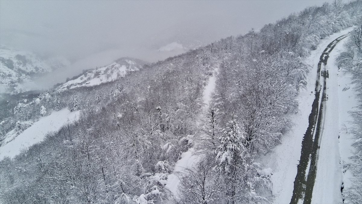 Yurt genelinden kar manzaraları
