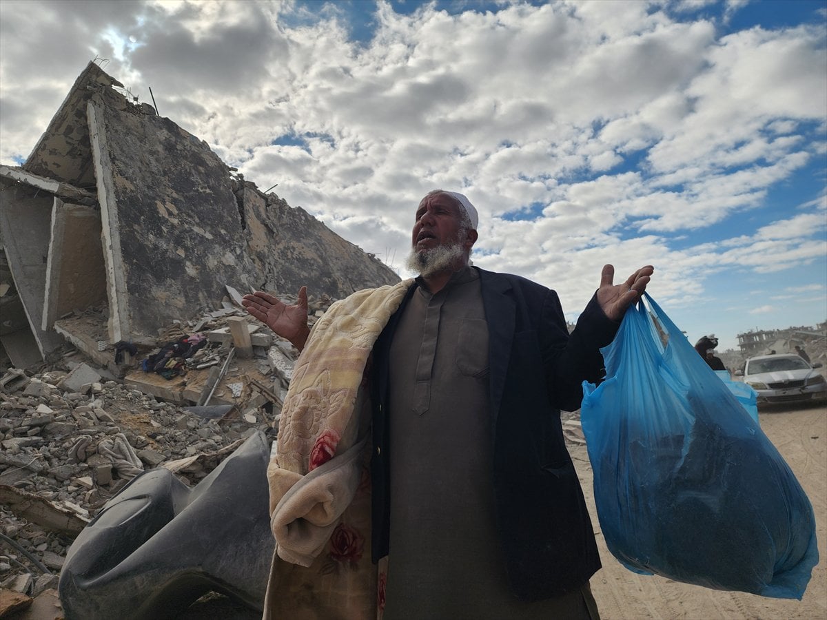 Ateşkesin ardından Gazze'nin Refah kentine dönen Filistinliler yıkımla karşılaştı