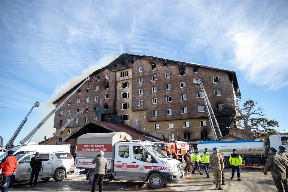 Kartalkaya'da yangın faciası