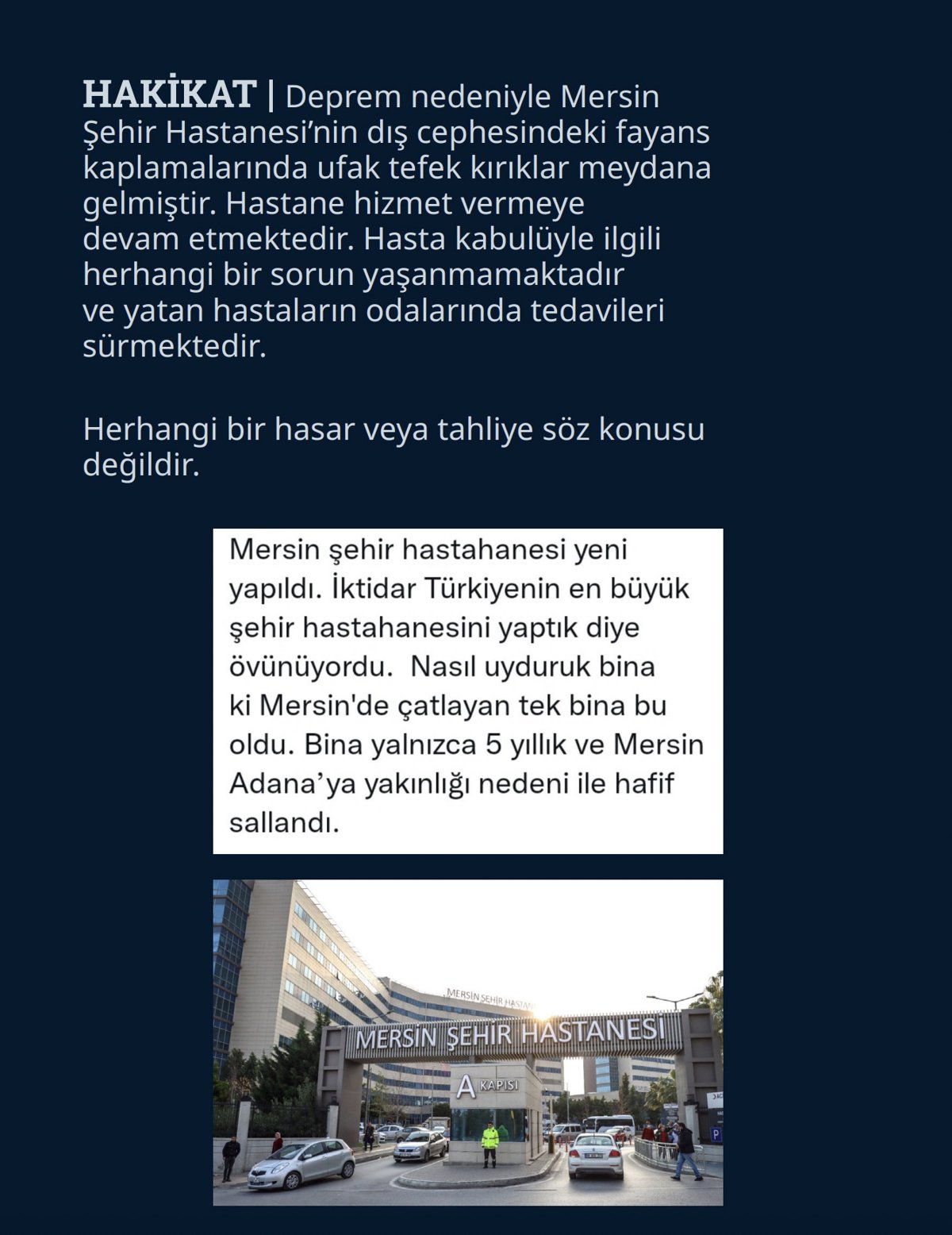 DMM, 6 Şubat depreminde yalan kampanyaları ifşa etti