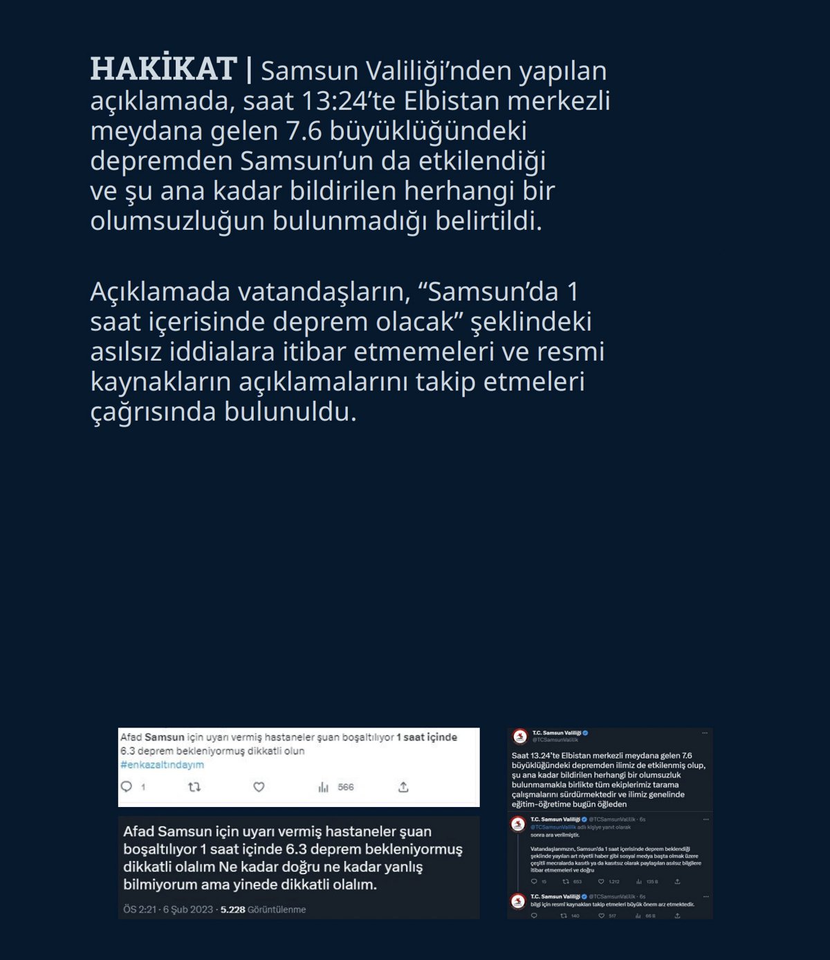 DMM, 6 Şubat depreminde yalan kampanyaları ifşa etti