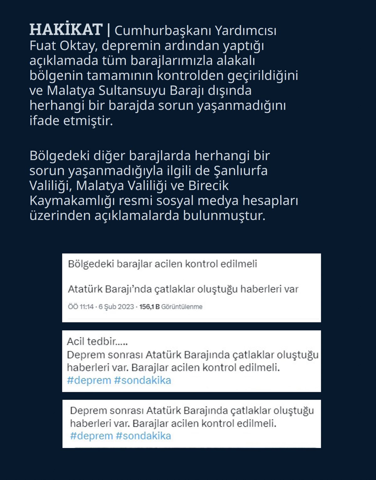 DMM, 6 Şubat depreminde yalan kampanyaları ifşa etti