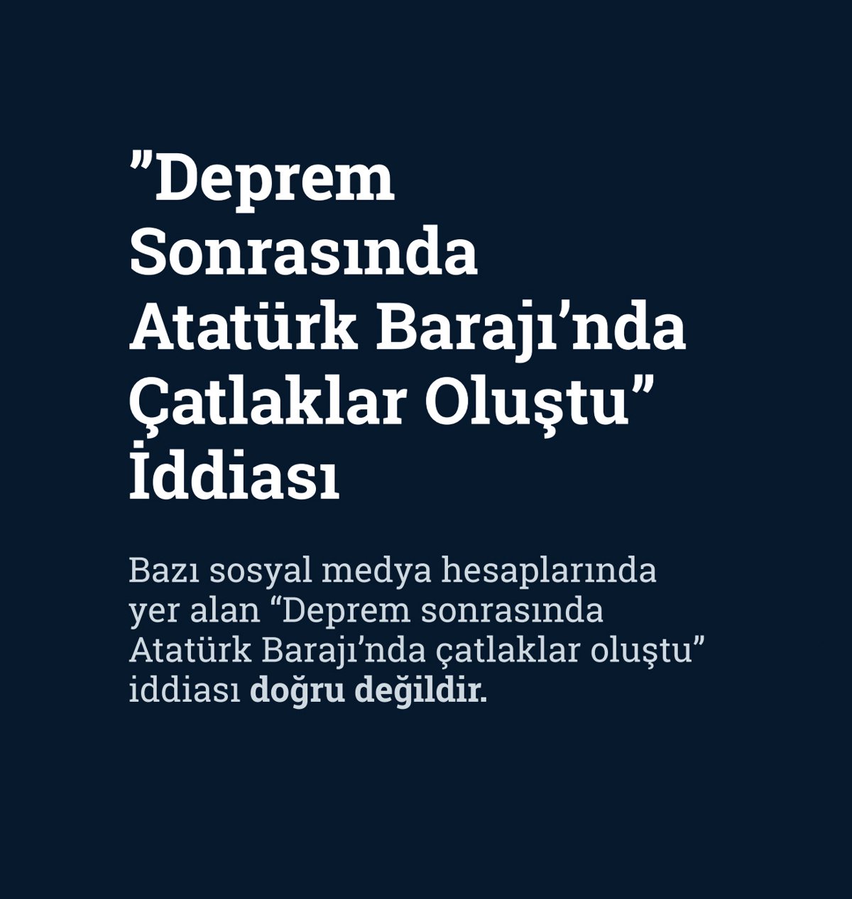 DMM, 6 Şubat depreminde yalan kampanyaları ifşa etti