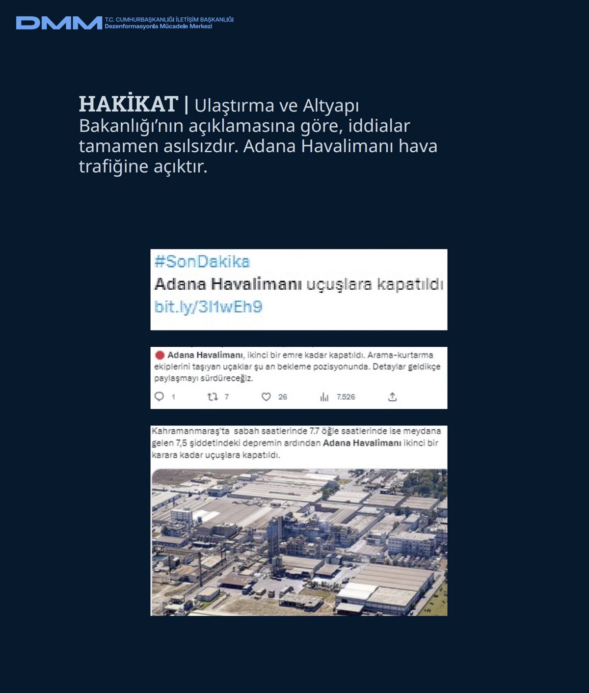 DMM, 6 Şubat depreminde yalan kampanyaları ifşa etti
