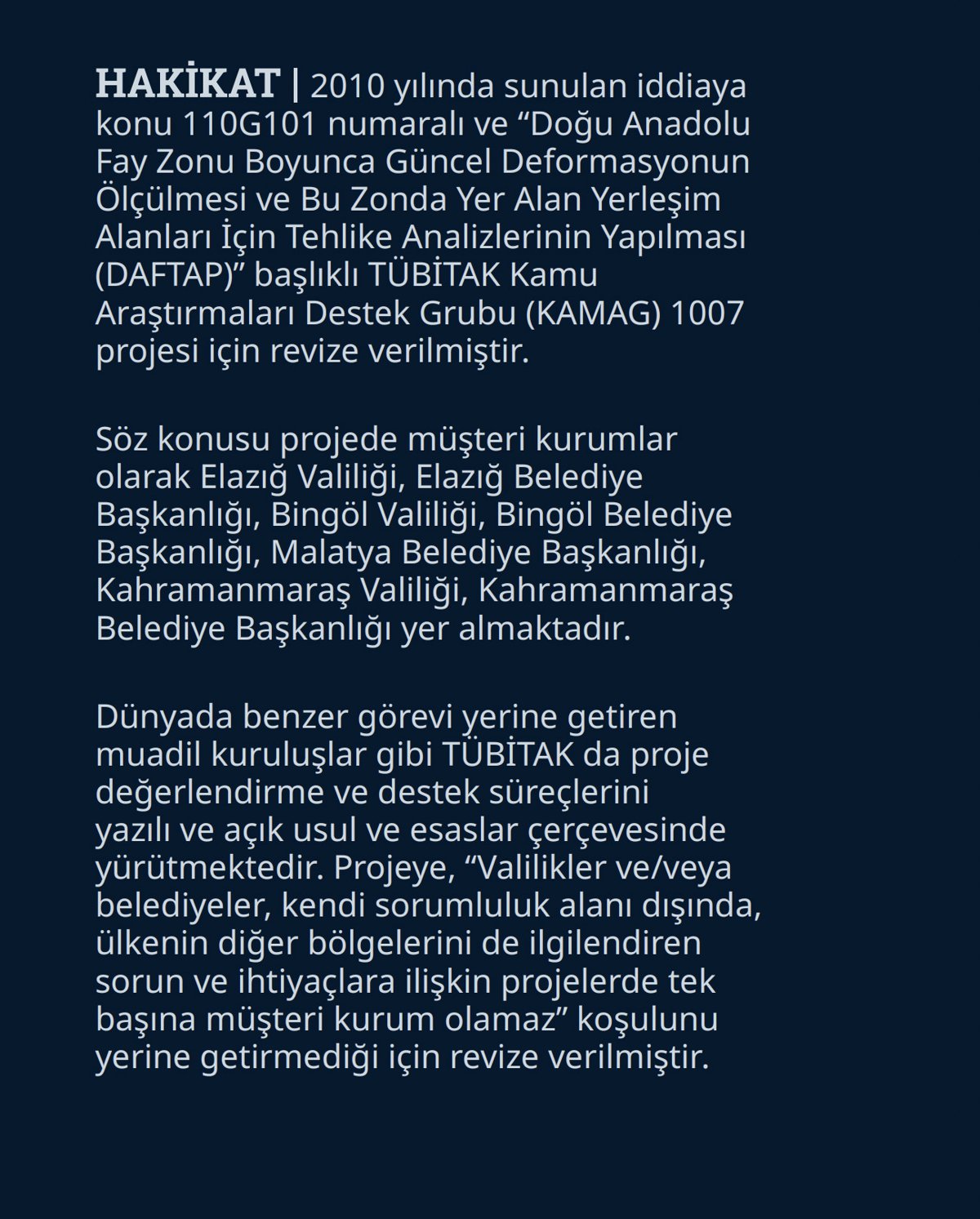 DMM, 6 Şubat depreminde yalan kampanyaları ifşa etti