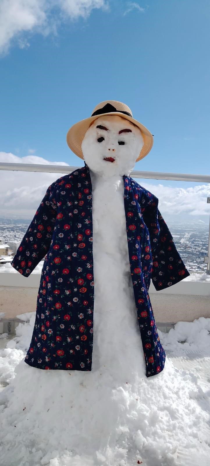 Kocaeli'de kar sonrası sokaklar, açık hava müzesine döndü