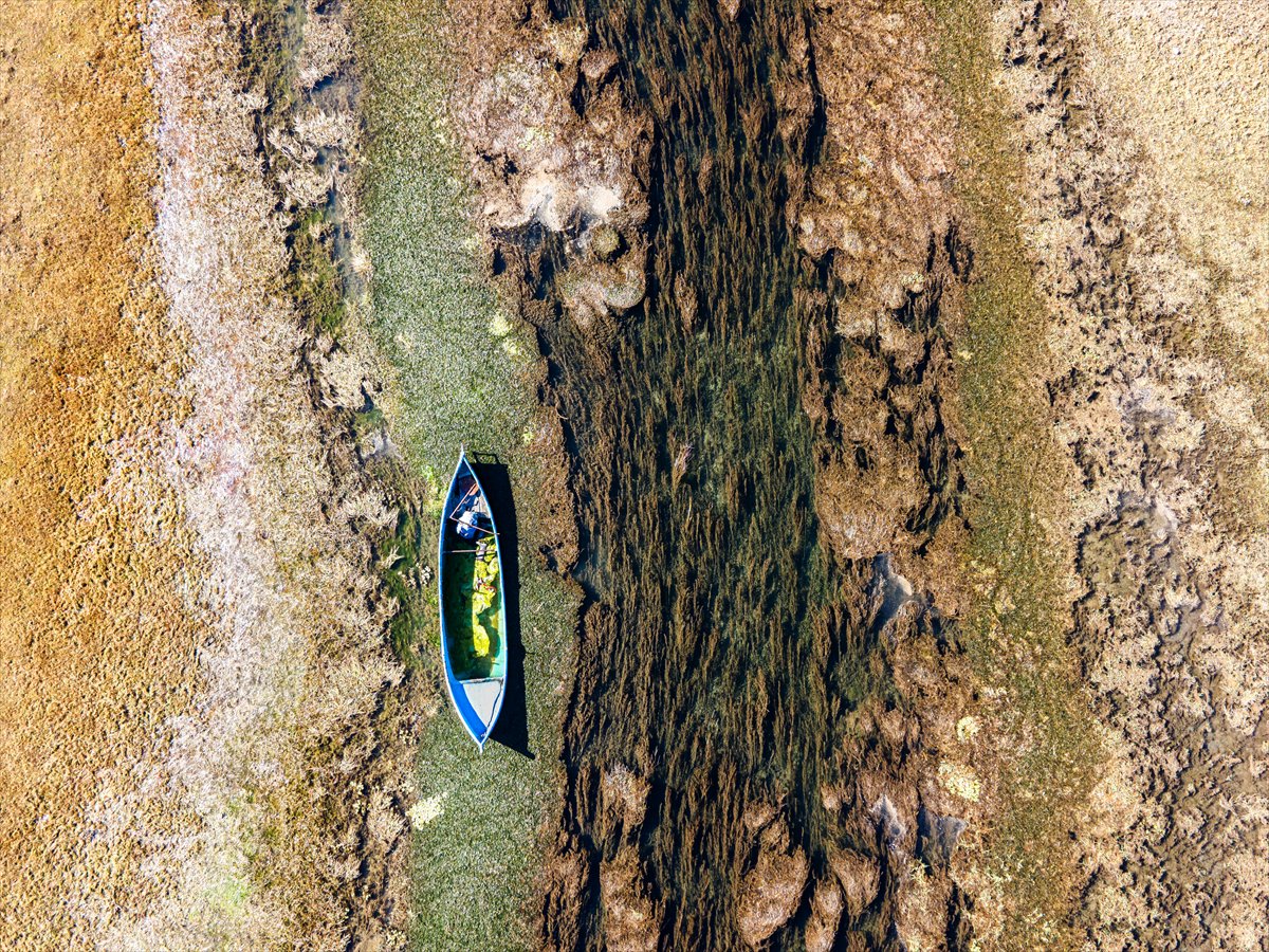 Beyşehir Gölü'nde kuraklık artıyor