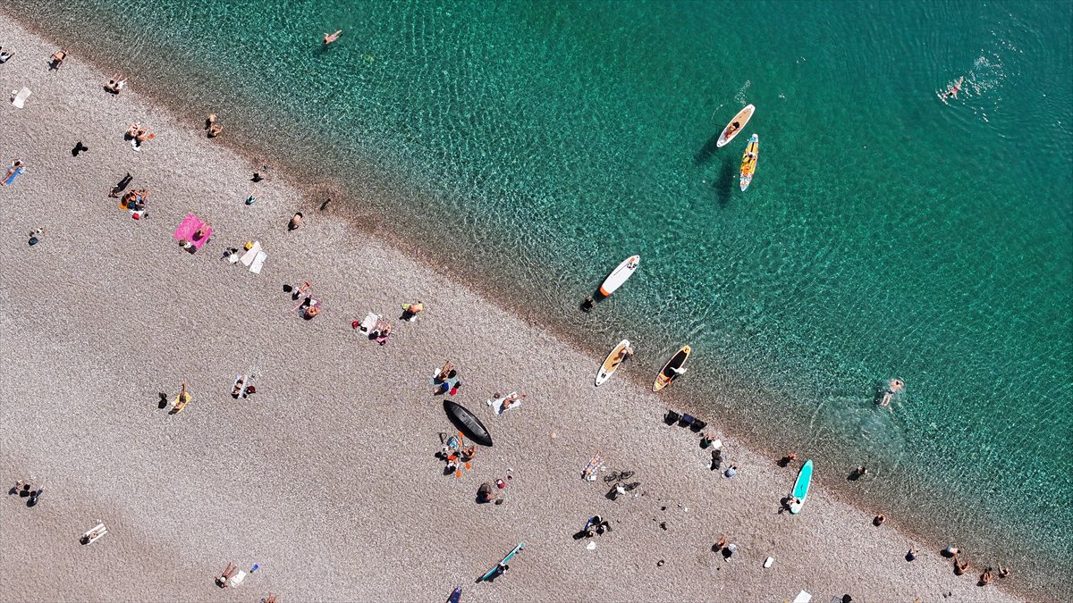 Antalya'ya yaz geldi
