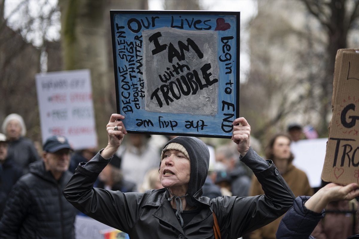 ABD genelinde Donald Trump yönetimine karşı protesto gösterileri gerçekleştirildi