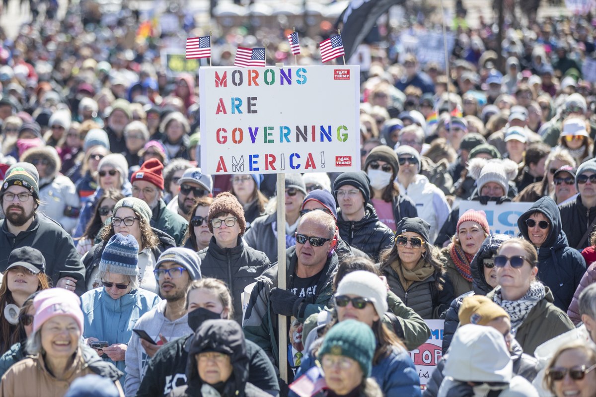 ABD genelinde Donald Trump yönetimine karşı protesto gösterileri gerçekleştirildi