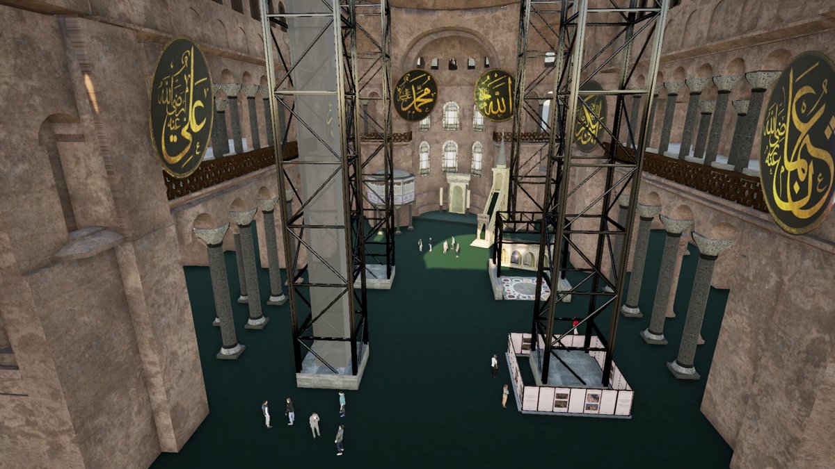 Ayasofya'nın ana kubbesinde tarihi restorasyon başlıyor