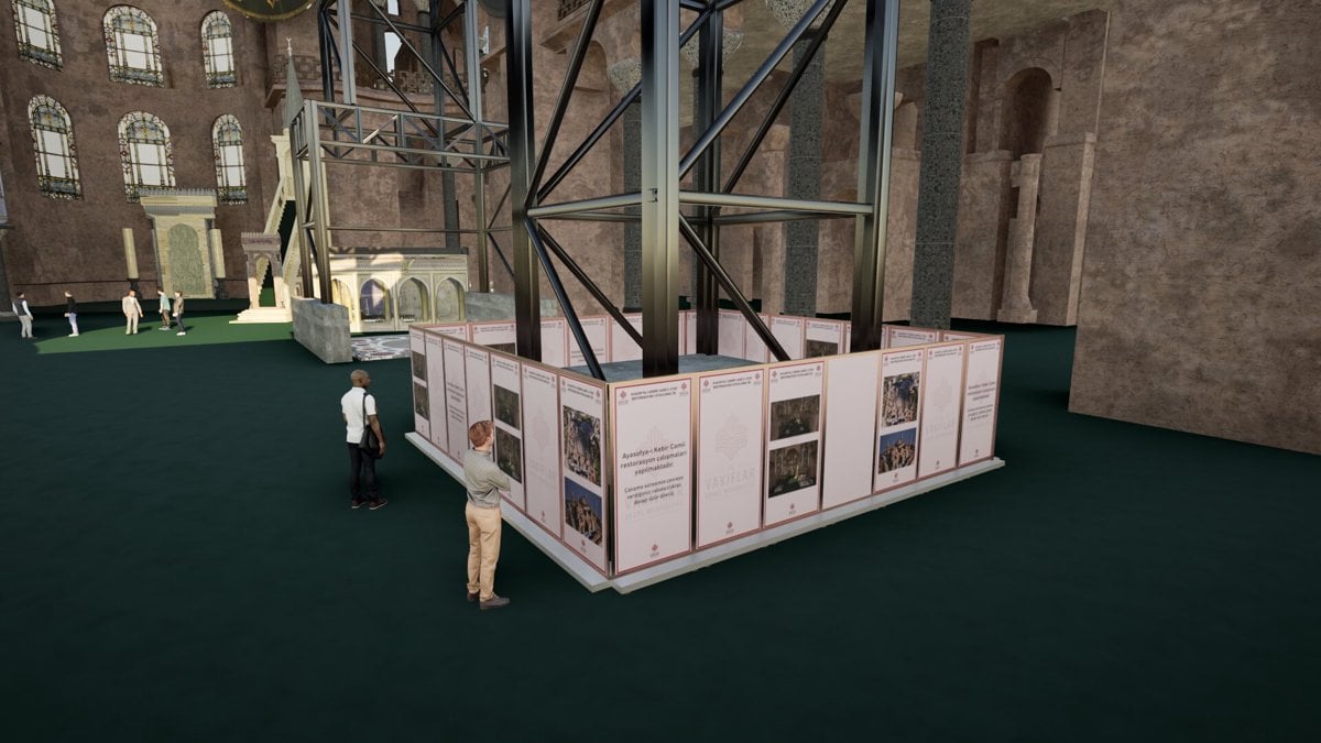 Ayasofya'nın ana kubbesinde tarihi restorasyon başlıyor