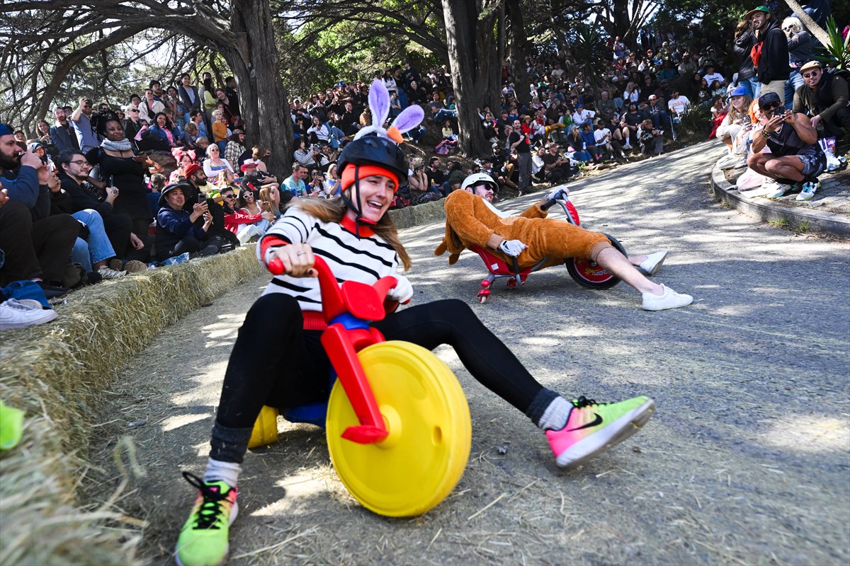 ABD'de Paskalya kutlamaları: Teker Yarışı etkinliği düzenlendi