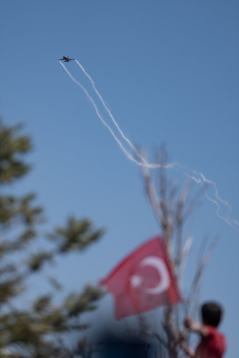 SOLOTÜRK gösteri ekibi son olarak Erzurum'da görev aldı