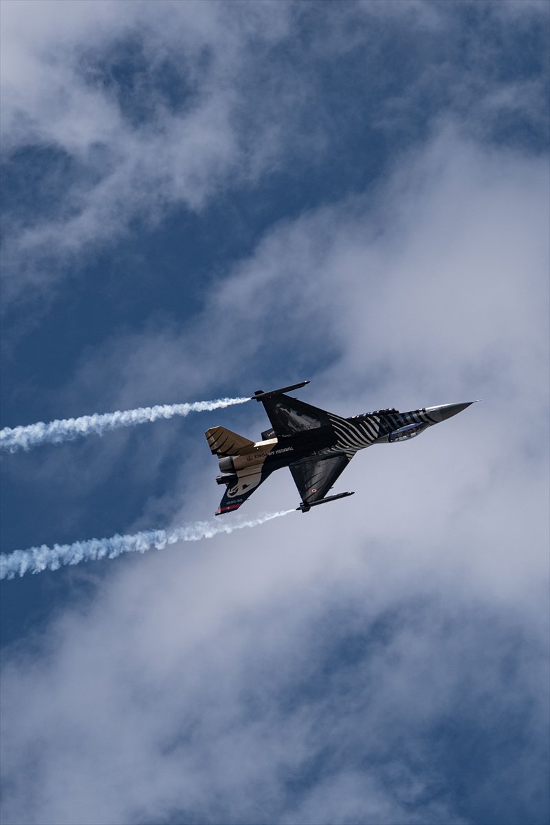 SOLOTÜRK gösteri ekibi son olarak Erzurum'da görev aldı