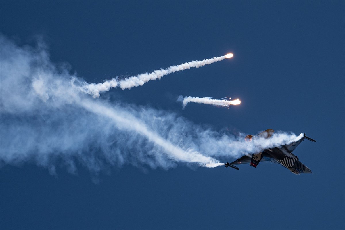 SOLOTÜRK gösteri ekibi son olarak Erzurum'da görev aldı