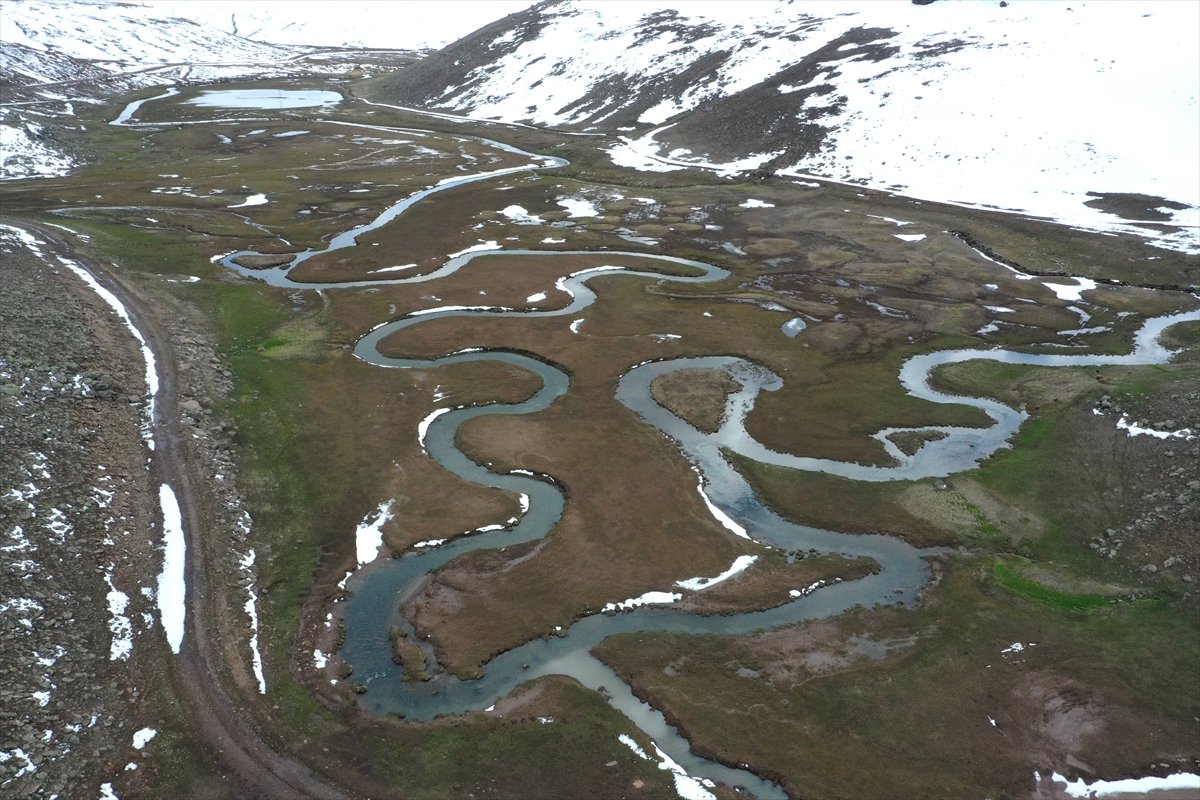 Ağrı'nın ovalarında bahar, dağlarında ise kış hüküm sürüyor