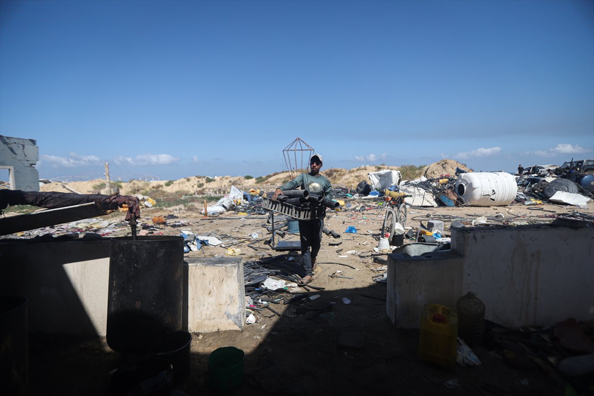 Gazze’de plastik atıklardan akaryakıt üretilerek yakıt krizi aşılmaya çalışılıyor